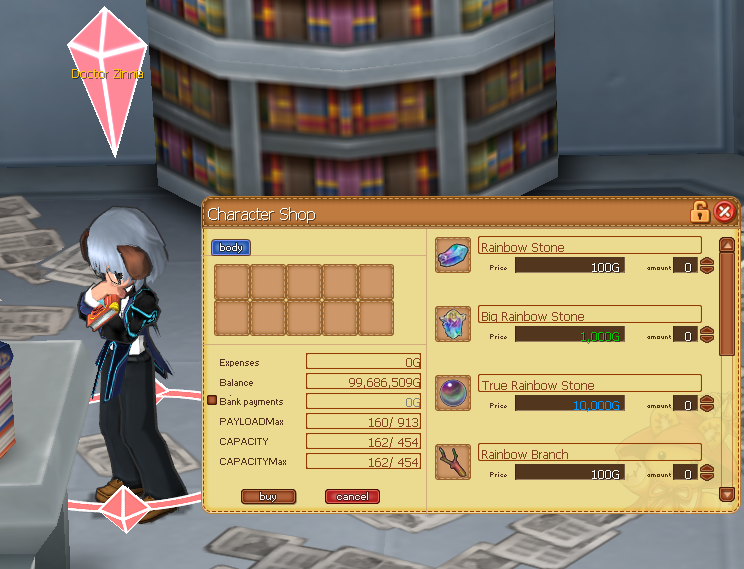 Character Shop Slot Install